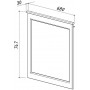 Зеркало BELUX БЕЛЮКС Болонья В 70, (цвет: белый матовый)